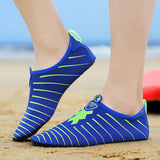 Chaussures de plage Summer bleu vert